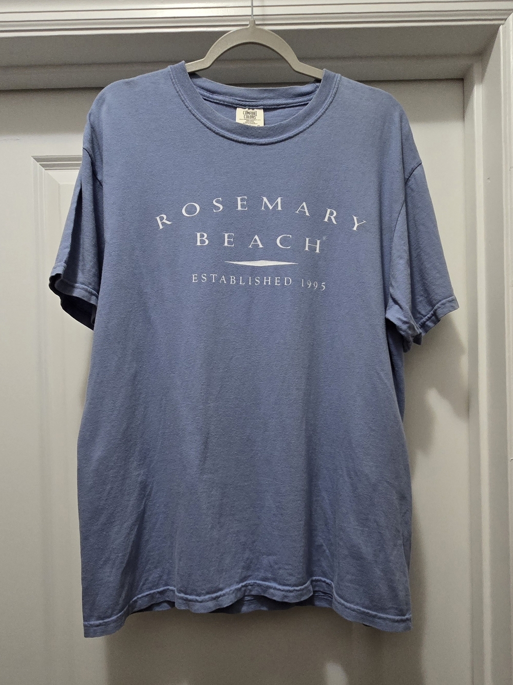 Comfort Colors Rosemary Beach Florida Graphic Tee, Blue Size L, Distressed